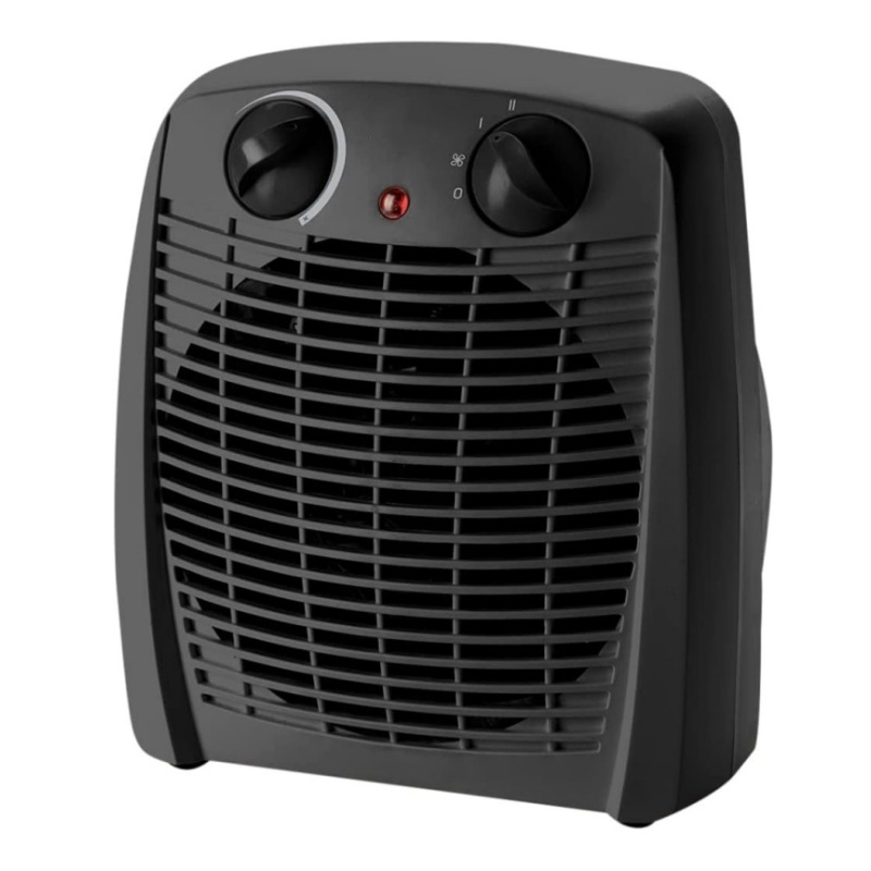 Čierny ohrievač elektrického ventilátora 2000 W