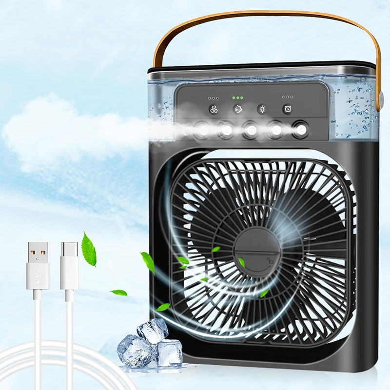 Ventilátor USB Air Cooler s časovačom a zvlhčovačom